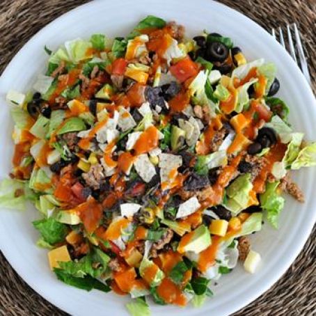 Chopped Taco Salad With Homemade Catalina Dressing